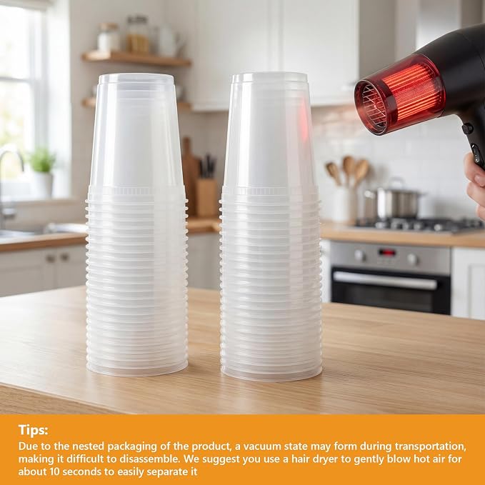 72 Sets (144-Piece) Deli Containers with Lids, 32oz X 72 Set Each | Leak-Proof & BPA Free Airtight Takeout Plastic Food Storage Containers for Soup, Meal Prep,Microwave/Freezer Safe