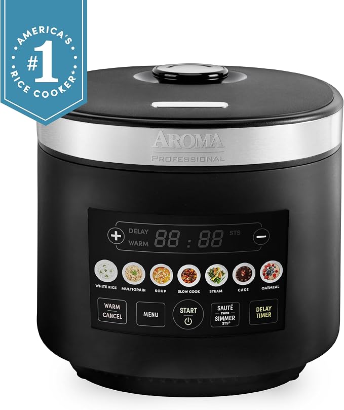 AROMA® CoreCoat™ Smart Digital Rice Cooker and Multicooker, 10-Cup (Uncooked) / 20-Cup (Cooked), with 8 Modes and PFSA-free, Non-Stick Ceramic Coating