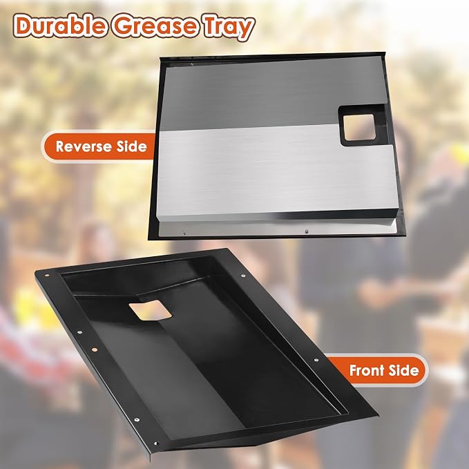 69803 Grease Tray for Weber Spirit 210 and 220 (2013 and 2014) | Drip Pan Tray for Spirit S210 S215 S220 E210 E215 E220, Spirit 2 Burner Grills, Grease Tray for Weber 69803