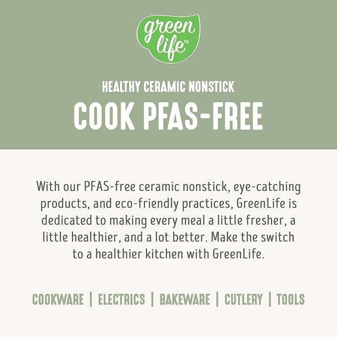 GreenLife Rice Cooker, 3-Cups Uncooked/6-Cups Cooked, Sage Green | PFAS-Free Ceramic Nonstick Removable Pot, One-Switch Design, Grains Multicooker, Keep Warm, Dishwasher Safe Parts, Easy Clean
