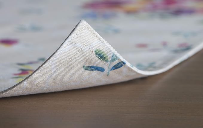 Maison d' Hermine Placemats Set of 4 Reusable 100% Cotton (13"x19") | Cloth Place Mats Washable Table Mats for Kitchen Dining Party Wedding Hotel Home Restaurant Spring Summer - Rose Garden