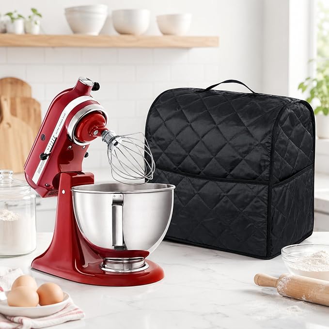 Stand Mixer Cover 4.5 quart Bread Maker Protective Cover with Pockets for Kitchen Appliance Not Easy to Fade, Not Easy To Pilling Washable & Durable