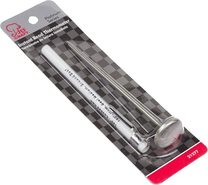 Chef Craft Select Instant Read Thermometer, 5.5 inches in Length, Stainless Steel