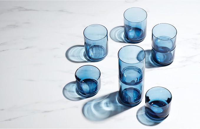 Lenox Tuscany Classics Stackable Drinkware, Glass, Dishwasher Safe, Short Glasses, Set of 4 (4 Piece)