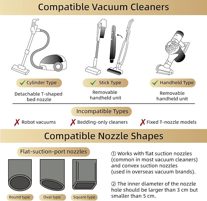 TAILI 6 Pack Vacuum Storage Bags, Cube Combo (3 Jumbo+3 Medium), Cream | Vacuum Seal Bags for Clothing, Bedding, Comforters, Blankets, Space Saver No Pump Compression Cube, 2 Size