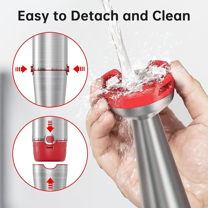 Turelar Immersion Blender Handheld Corded, 1100W 5 in 1 Hand Blender Set | Trigger Variable Speed, Emulsion Stick Mixer with Food Processor, Whisk, Frother, for Soup, Puree, Baby Food, Anti-scratch