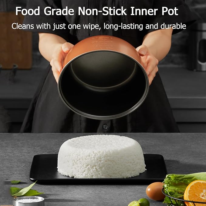15.8QT Large Commercial rice cooker & warmer 84 cups cooked rice, One-Touch | Commercial Electiric Rice Warmer for 60-70 people, 32 cups uncooked rice, Non-stick mat, Non-stick inner pot, Auto Keep Warm