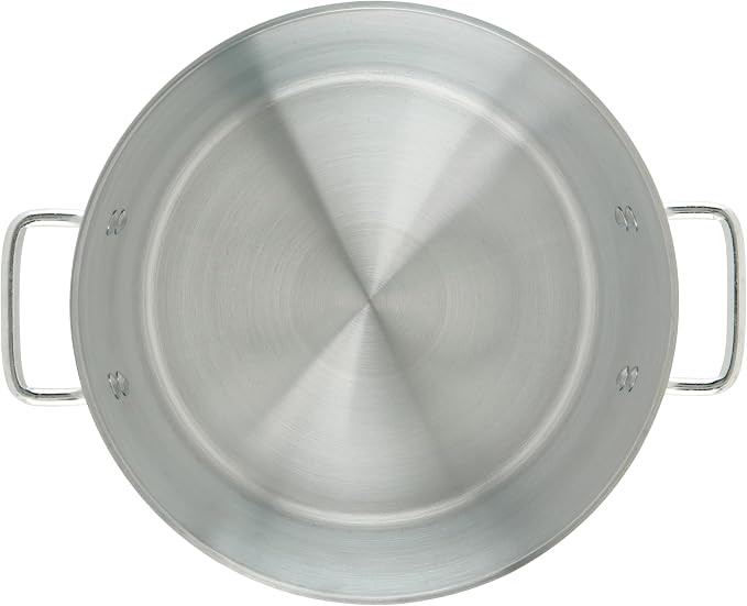 Winco 14 qt Elemental Aluminum Sauce Pot | Efficient heat distribution, Great for Sauces, Soups, Stocks and Batch Cooking