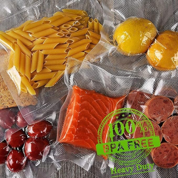 Vacuum Sealer Bags 12 Pack (6 Rolls 11"x20' + 6 Rolls 8"x20'), 240Feet | Commercial Grade, BPA Free, Freezer Bags, Sous Vide Cooking, Puncture Prevention, Kitchen Essentials, Kitchen Gadgets