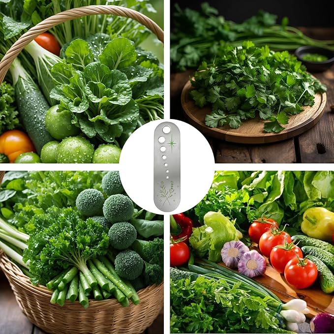 Pottery Herb Stripper Tool Supplies, Metal Stainless Steel Vegetable Leaf Separator, Fun Kitchen Gadgets, Exquisite Herb Stripper Bowl Gifts for the Kitchen Suitable for Home Use & Chefs