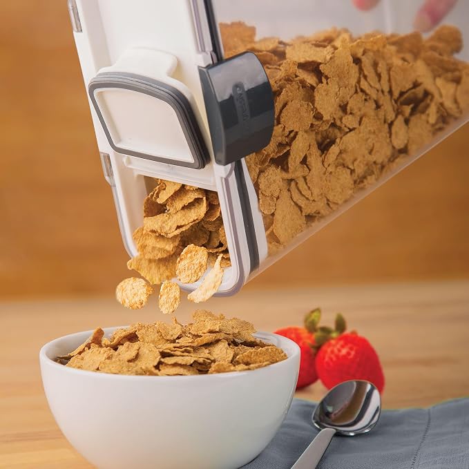 ProKeeper Cereal Keeper Food Storage Container, Airtight Seal, 3-Quart | Holds A Whole Box of Cereal, Wide Mouth Lid for Easy Pour, BPA-Free and Dishwasher Safe