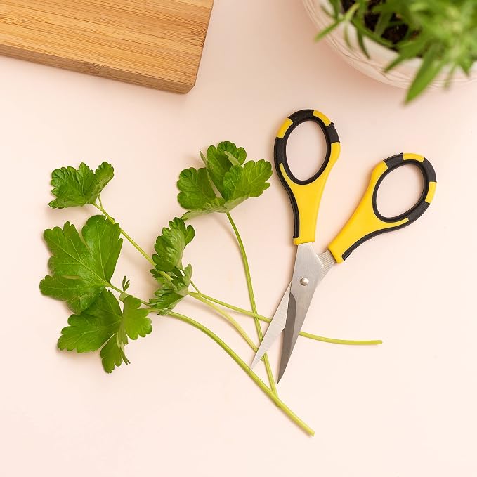 American Crafts Cutter Bee Herb Scissors 4/Pkg-Yellow/Black