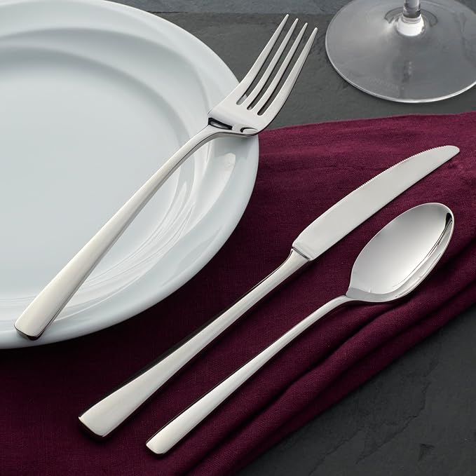 Oneida Doublet 20-Piece 18/0 Silverware Set for 4, Flatware | mirror finish, dishwasher safe | includes knives, forks, and spoons | cutlery set for kitchen and dining