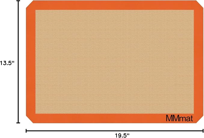 Best German Silicone Baking Mat, 3/4 Sheet Baking Mat for Oven | Non Slip Silicone Baking Sheet, Non Stick Reusable, BPA Free, PFOA Free, Non-toxic, Dishwasher Safe