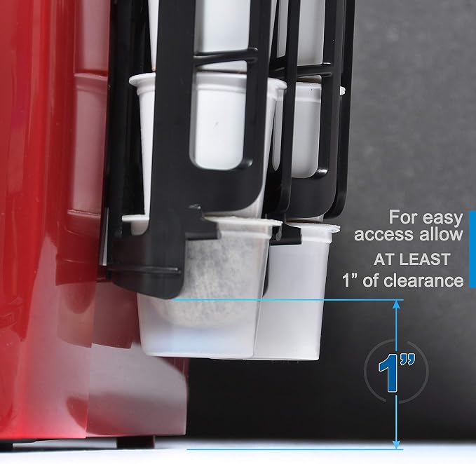 STORAGENIE Coffee Pod Holder for Keurig, Stores 10 Pods | Compatible with K-Cups, Vertical storage saves counter space, Ideal for small kitchens, RVs and dorms
