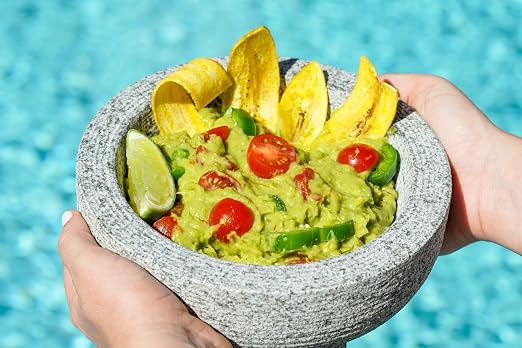 IMUSA USA Granite Molcajete Spice Grinder 6-Inch, Gray | Ideal for Grinding Spices and Herbs