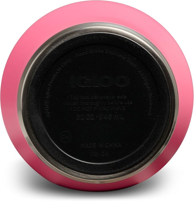 Igloo 32 oz Sport Sipper Tumbler | Stainless Steel Drinkware | Thrift Pink