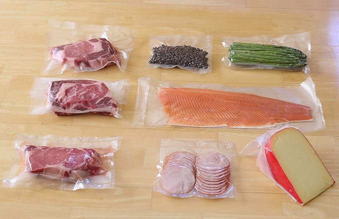Simple Houseware 8"x16' Vacuum Sealer Bags Sous Vide Roll, BPA Free, 3-Pack | Commercial Grade, Airtight Food Storage