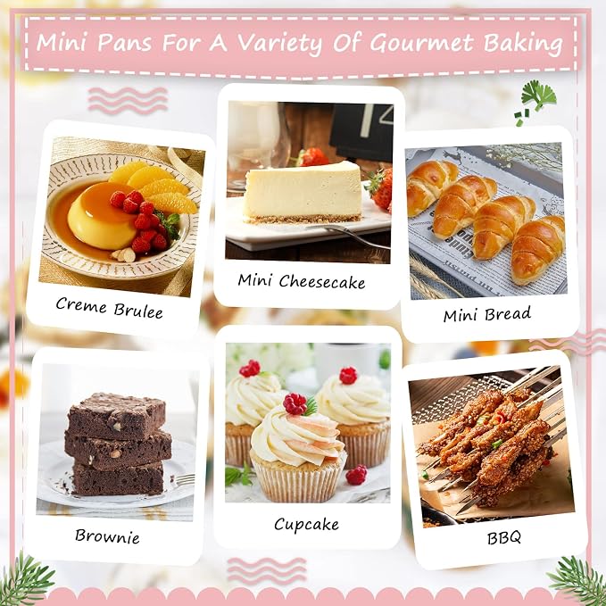 LNYZQUS Mini Loaf Cake Pans with Lids 100 Pack, Small Foil Baking Tins | 6.8oz Rectangle, White, Disposable Aluminum Cake Cups, Individual Dessert Containers for Wedding, Bake Sales