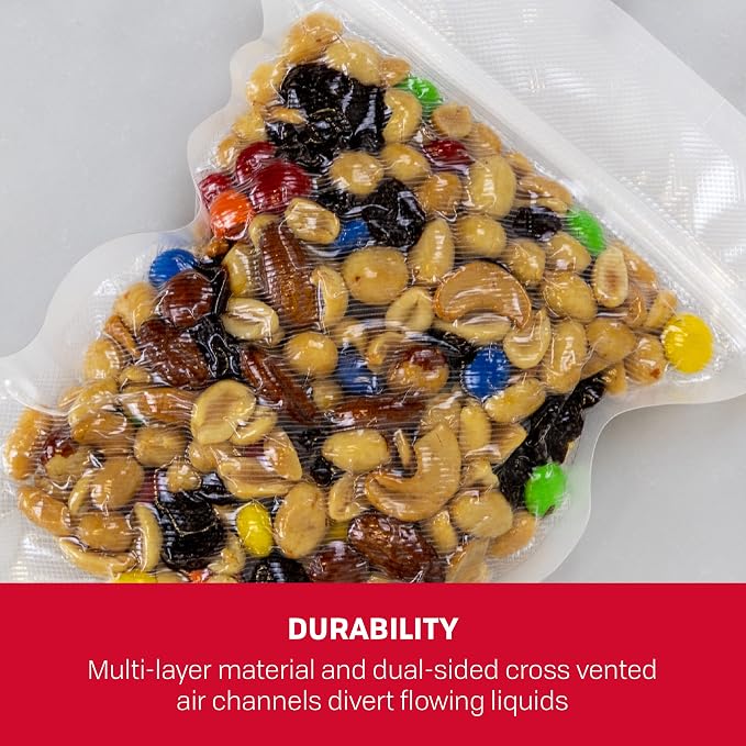 Nesco Vacuum Sealer Pint Zipper Bags - 50 count
