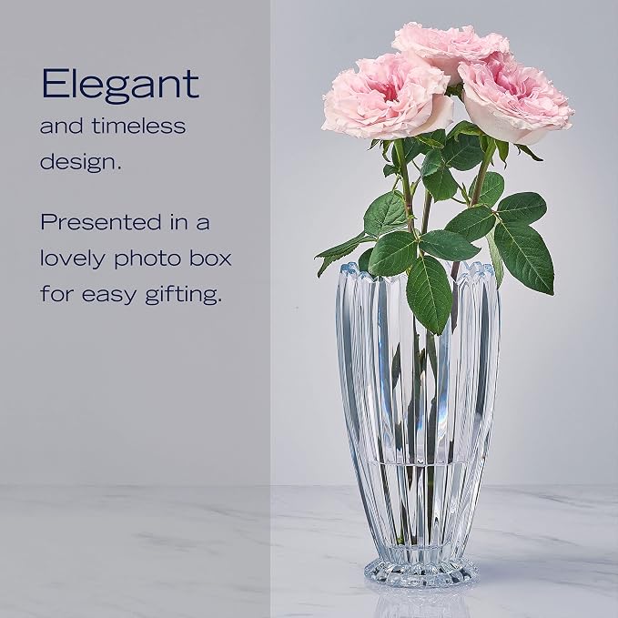 Mikasa Estate Crystal Vase, 11 Inch