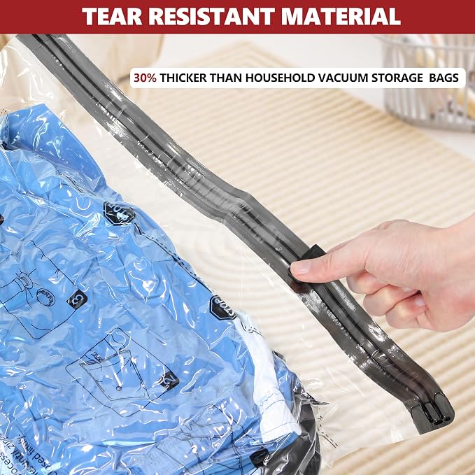 Vacuum Seal Bags for Clothing Travel and Home Storage, Travel Vacuum Bags with Electric Pump, Space Saver Compression Packing Cubes for Luggage Suitcase Bedding Blankets Clothes, 14 Combo