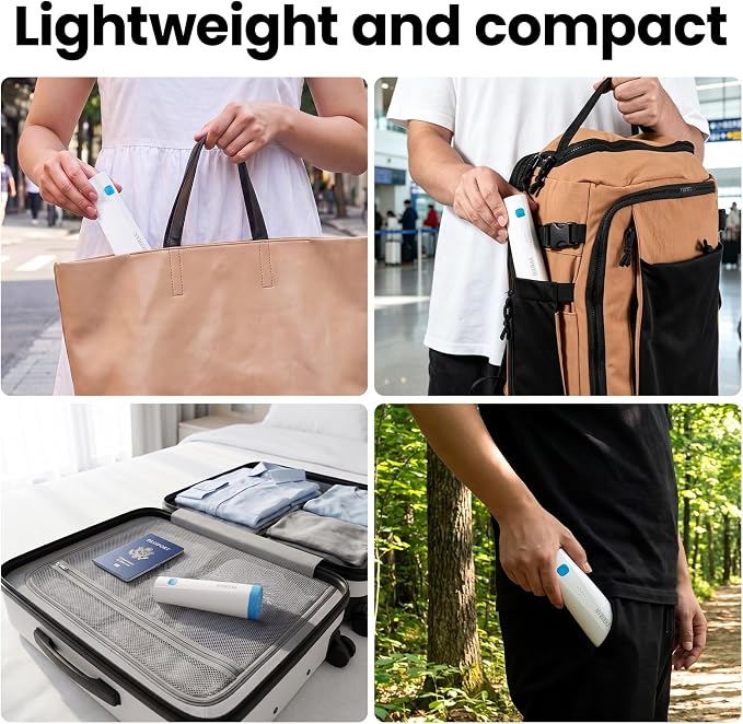 Portable Electric Pump for Vacuum Storage Bags, Cordless USB-C Rechargeable Space Saver Bag Accessory for Clothes, Blankets, Bedding, Luggage and Travel, Bags Not Included
