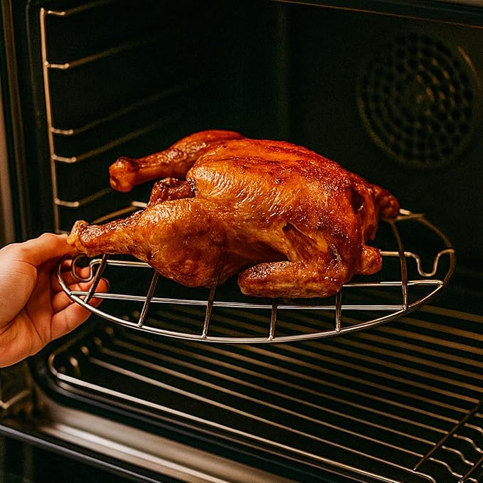 Turkey Roasting Cooling Racks Wire Broiling Rack Roasting Rack | for Oven Stainless Steel Oval Steamer Rack Baking Canning Rack