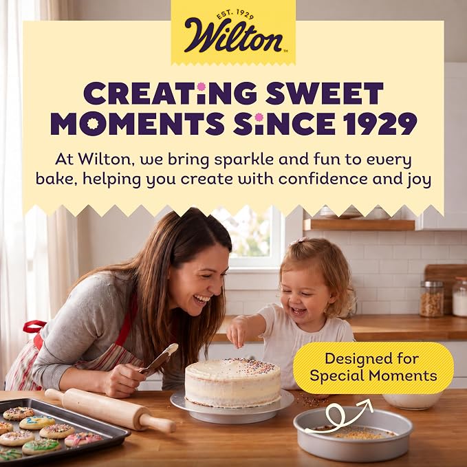 Wilton Aluminum Round Cake Pan, 8 x 3-Inch