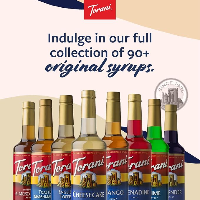 Torani Syrup Variety Pack, Soda Flavors, 25.4 Ounces (Set of 4)