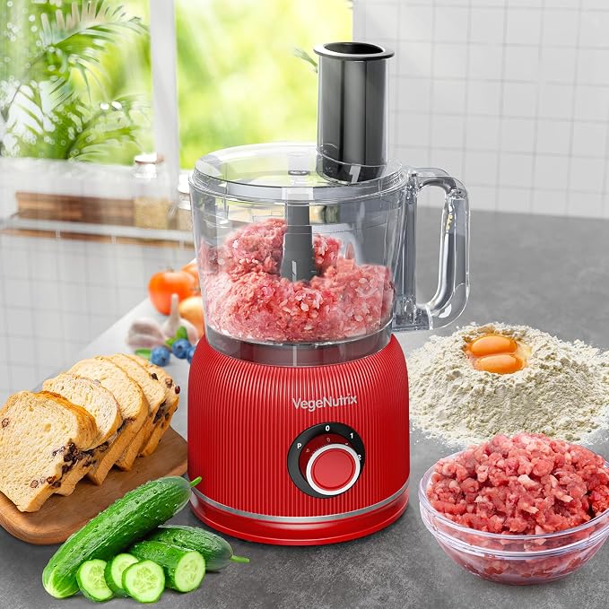 Food Processor and Blender Combo, 88 oz Food Chopper for Meat, Vegetable and Dough, 70 oz 700W Glass Jar Blender with 2 Speeds and Pulse for Smoothie, Nutrient Extractions, and More | 70 oz Glass Jar Blender, for Meat, Vegetable and Dough, with 2 Speed...