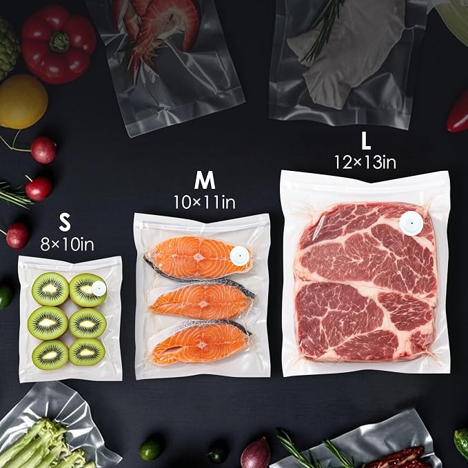 Vacuum Sealer Bags,Reusable Vacuum Sealer Bags,Can Withstand More Than 100 Washes,Medium Size (30 Bags)