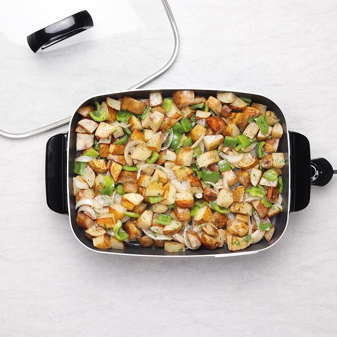 Presto 06858 16-Inch Slimline Electric Skillet with Glass Cover