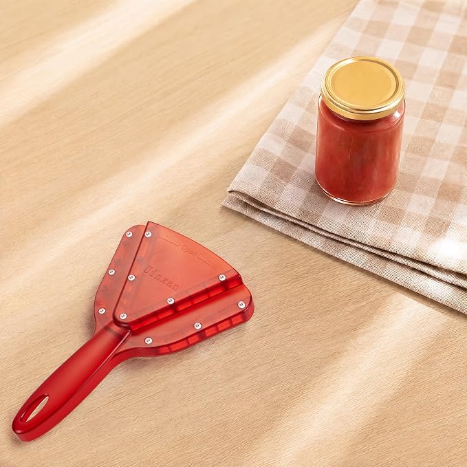 Uinxan Jar Opener for Weak Hands & Seniors with Arthritis - Handheld Manual | Effortlessly Opens Stubborn Screw Lids & Bottle Caps. 304 Stainless Steel. Durable. Patented Kitchen Gadget (Transparent)
