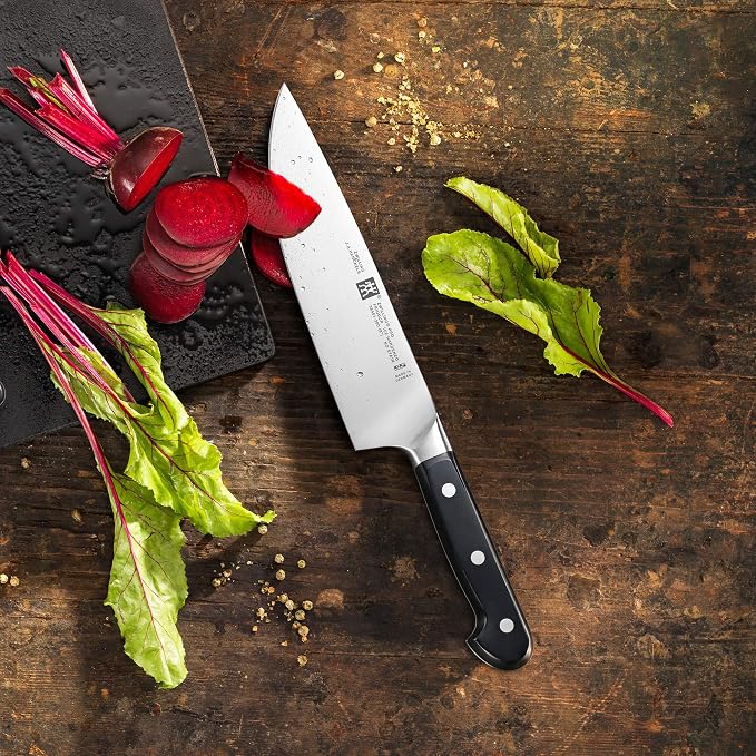 ZWILLING Pro 8-inch Razor-Sharp German Chef's Knife, Made in Company-Owned German Factory with Special Formula Steel perfected for almost 300 Years, Dishwasher Safe