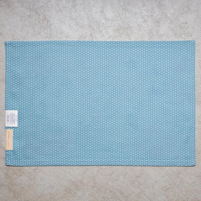 Maison d' Hermine Placemats Set of 4 Reusable 100% Cotton (13"x19") | Cloth Place Mats Washable Table Mats for Kitchen Dining Party Wedding Hotel Home Restaurant Spring Summer - Giverny