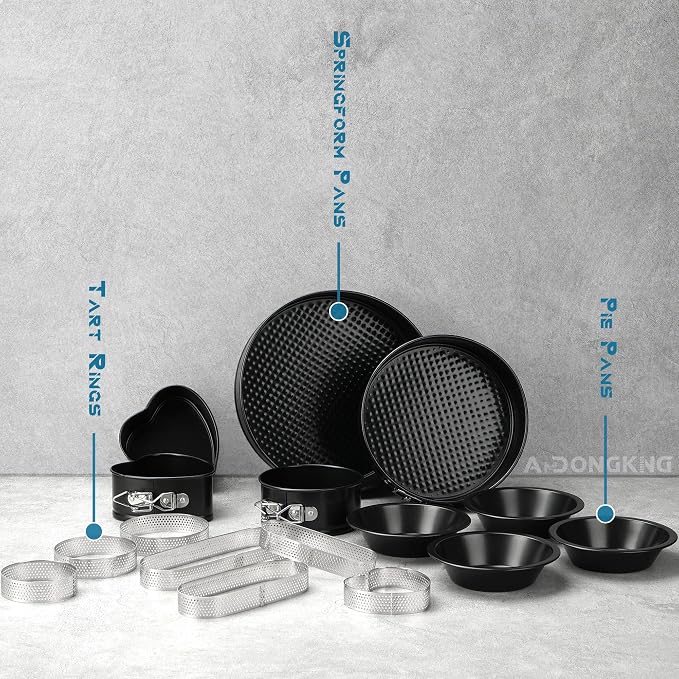 5 Inch Mini Pie Tin, 4-Pack Small Pie Pans | Nonstick Carbon Steel Baking Pans, Ideal For Oven & Instant Pot Baking, Perfect For Mini Pies, Cake, Tarts & Quiches
