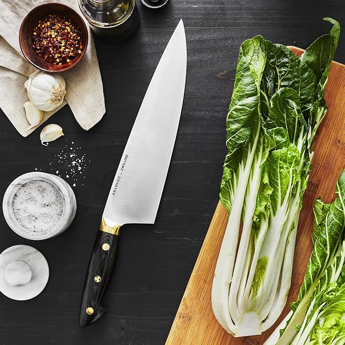 ZWILLING KRAMER EUROLINE Carbon Collection 2.0 10-inch Razor-Sharp German Chef's Knife, Made in Company-Owned German Factory with Special Formula Steel perfected for almost 300 Years