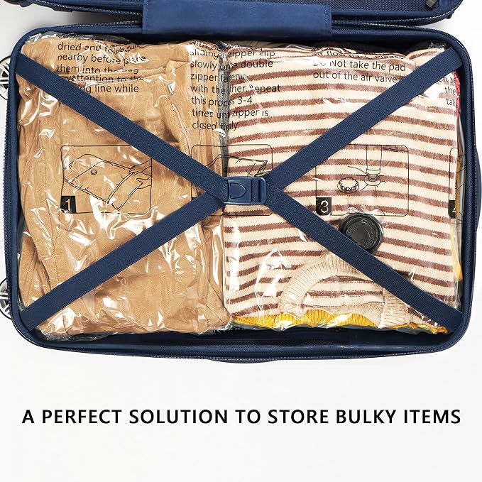 Vacuum Storage Bags, Compression Packing Space Saver Seal Bags for Clothing Bedding Comforters Blankets Pillows, 32 Combo