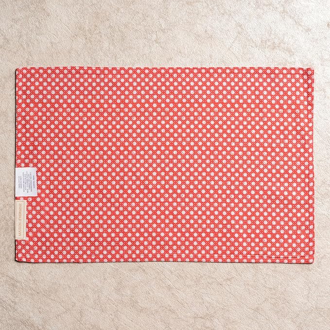 Maison d' Hermine Placemats Set of 4 Reusable 100% Cotton (13"x19") | Cloth Place Mats Washable Table Mats for Kitchen Dining Party Wedding Hotel Home Restaurant Spring Summer - Provence