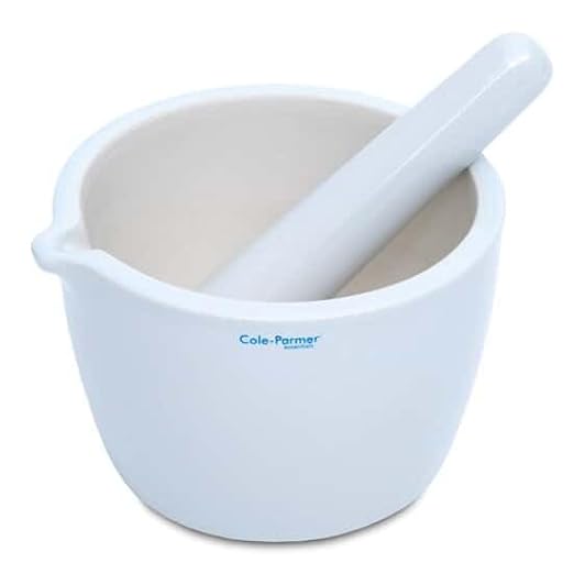 Cole-Parmer Mortar and unwanted-Bugle Set, Porcelain, 750 mL