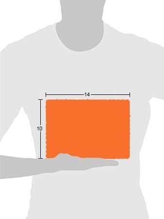 Disposable Paper Placemats – Premium, 100 Pack of Orange Scalloped Edge Placemats, Perfect Size 10x 14