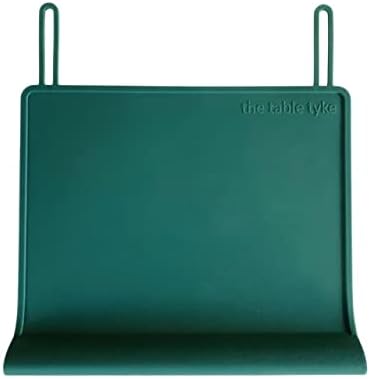 Silicone Placemats for Toddlers with Patented Edge Bumper | Kids Placemats Non Slip Travel Ready | Baby Placemat BPA Free for Restaurant Dining Table | Hunter Green