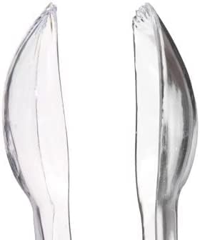 Set of 12 Heavy Duty Disposable Plastic Serving Utensils! 10” Spoons & Forks and 6-1/2” Tongs