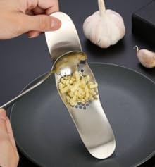 Garlic Rocker Crusher Mincer Press Dishwasher Safe, Stainless Steel