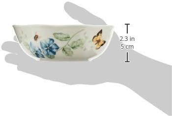 Lenox Butterfly Meadow 4-Piece All-Purpose Bowls, Salad Bowl Set for 4 | dishwasher safe | versatile for cereal, soup, or salad | 20oz capacity, 6.25 inch diameter | multi-purpose bowl