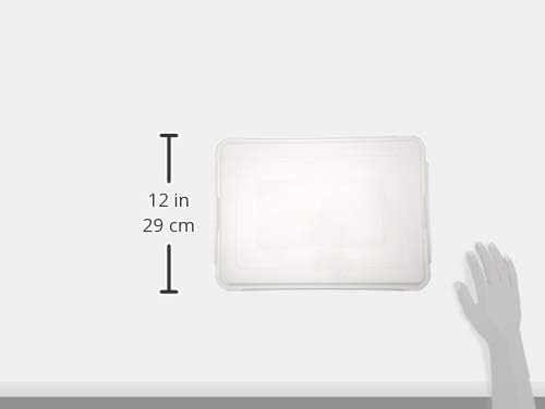 Winco Covers for Aluminum Sheet Pan, 13 by 18-Inch,Clear,Medium | Dishwasher safe, BPA-free, Easy snap, Universal fit, Great for Food Protection, Storage, Serving and Foodservice