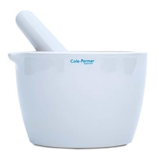 Cole-Parmer Mortar and unwanted-Bugle Set, Porcelain, 750 mL