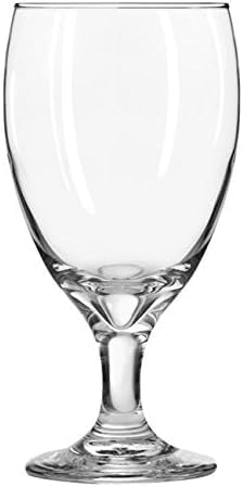 Libbey Classic Glass Goblets Set of 12, Stemmed Water & Tea Glasses | 16.25 oz Capacity for Iced Tea, Lemonade, Sangria, and More with Stemmed Design and Dishwasher-Safe Cleanup