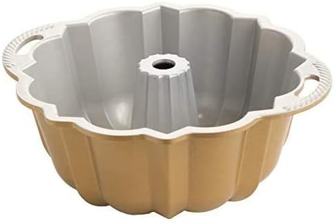 Nordic Ware Anniversary Bundt 12 Cup, Gold (Pack of 3)